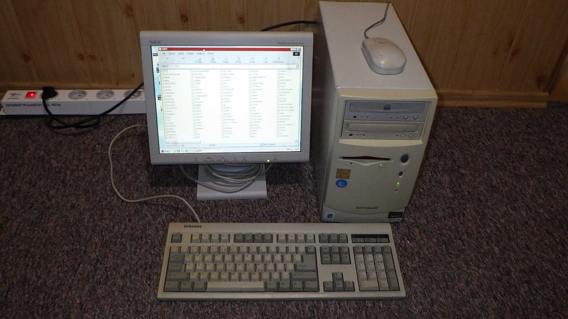 3x zabytkowy retro komputer AT Optimus SA 386, 486, Pentium 1 166MHz