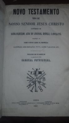 A Bíblia Sagrada - 4 Volumes - 1852