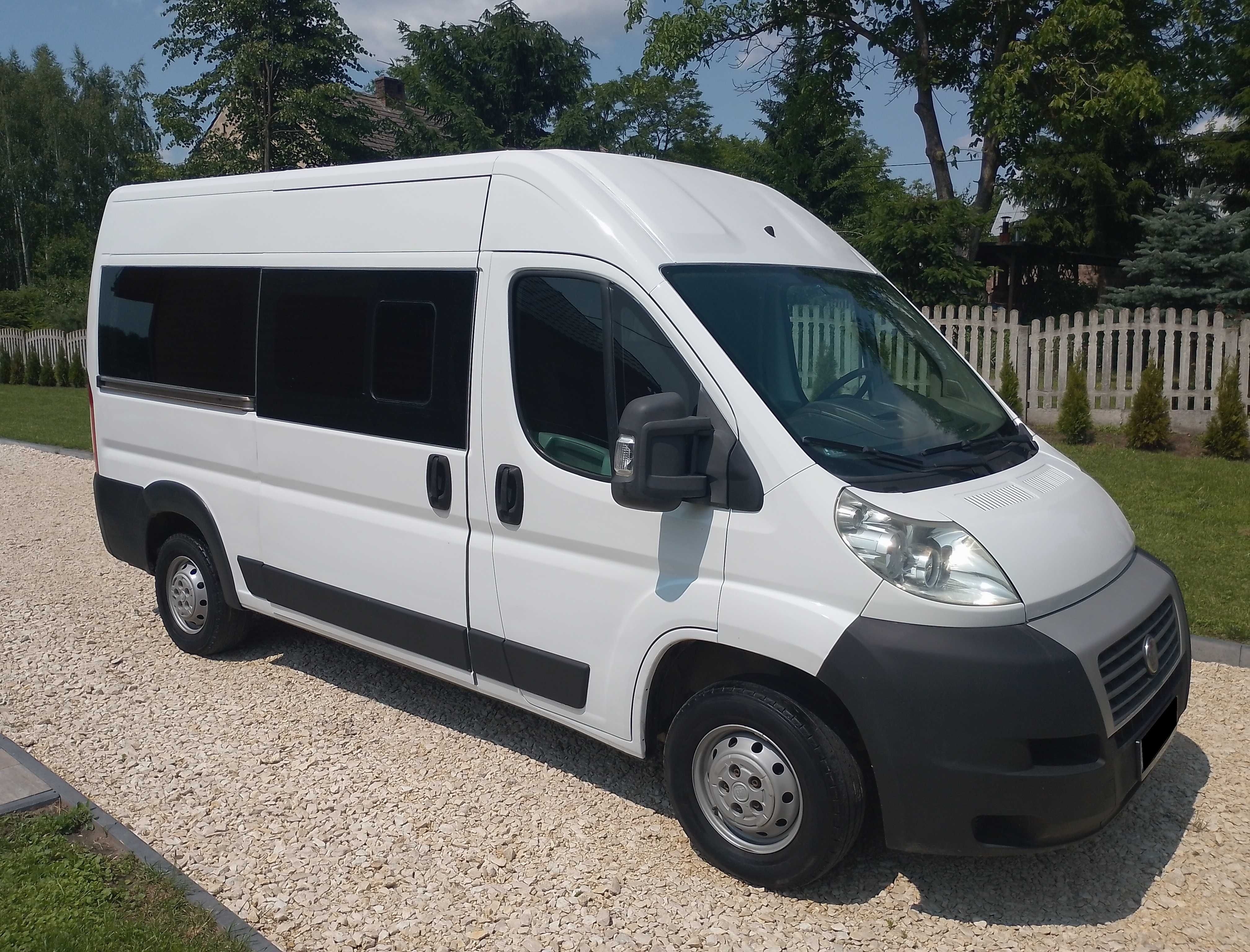 Fiat Ducato 2.2 L2 H2 Hak Klima 3 osobowy przeszklony
