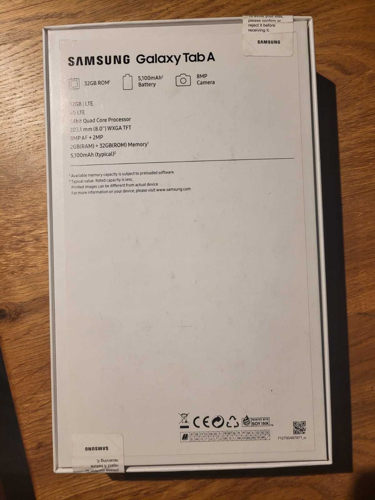 Samsung Galaxy Tab A 8.0 32GB 4G LTE srebrny (T295)