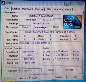 Komputer Core2Quad  Q8200 2,33GHz, 8GB DDR2 1066.