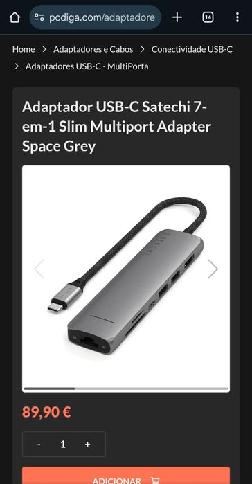 Usb-c hub satechi seminovo