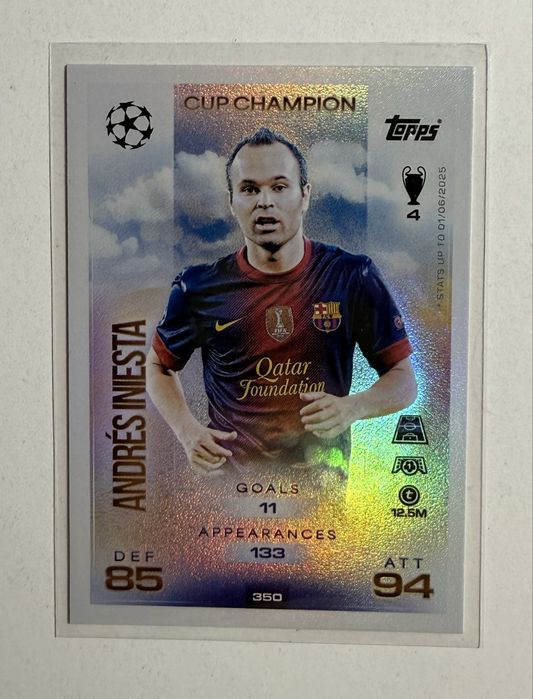 iniesta karta kolekcjonerska