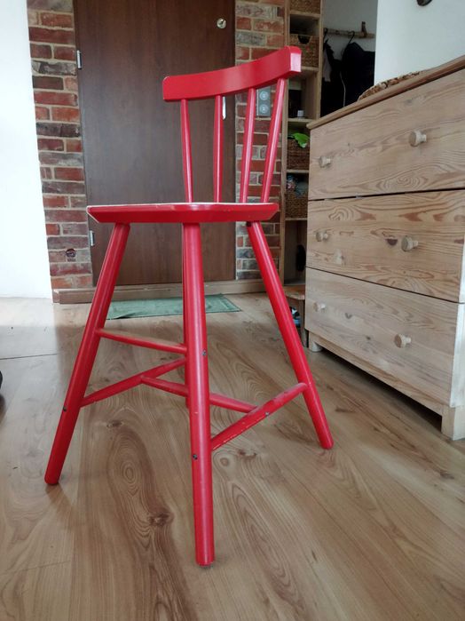 Drewniane krzesełko dziecięce Ikea AGAM