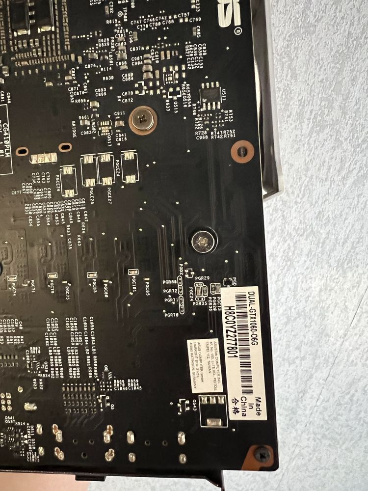 Відеокарта Asus Dual gtx 1060 6gb НА ПЛОМБІ