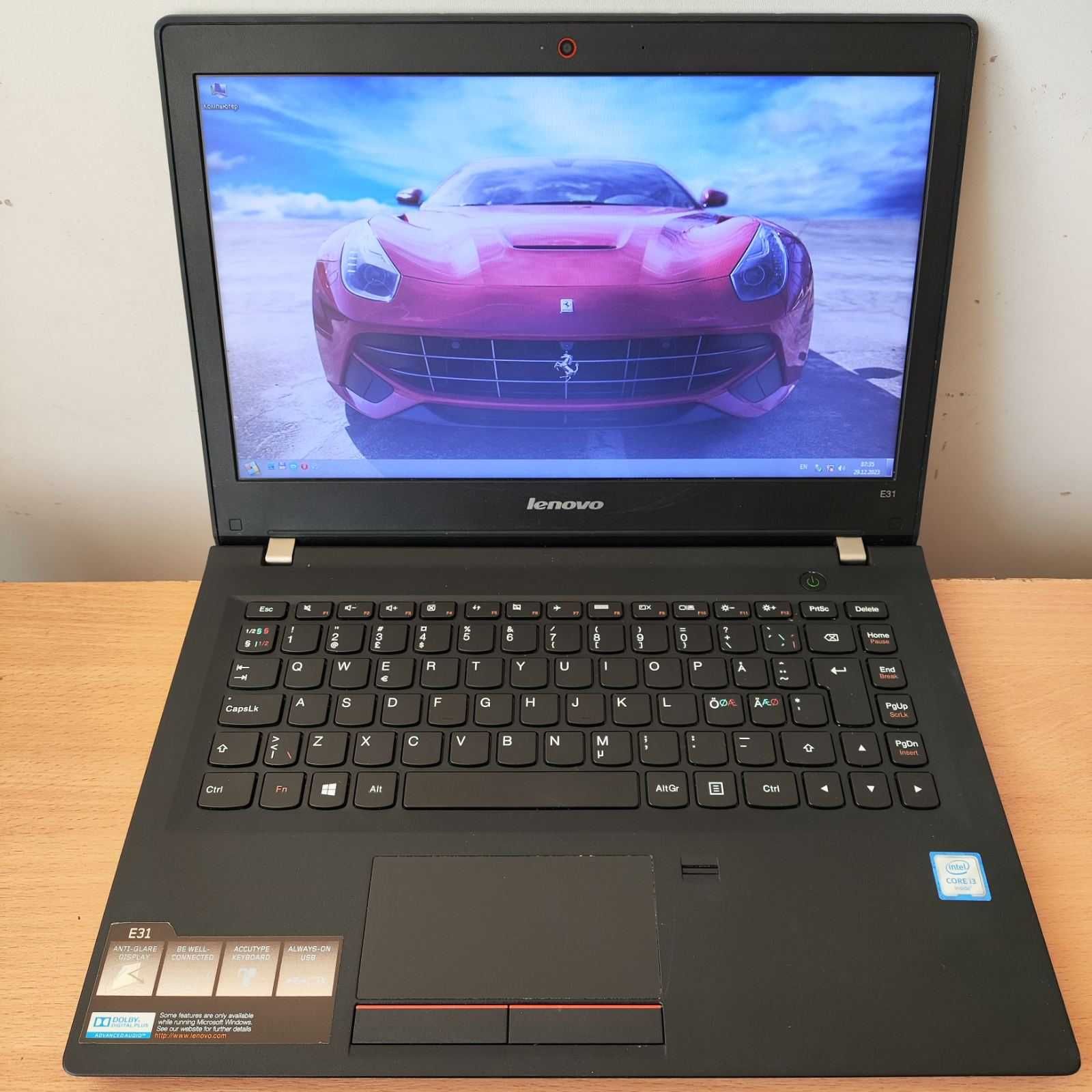 Ноутбук каси/офісу/навчання Lenovo E31-80 13.3" i3-6006U/4/SSD120