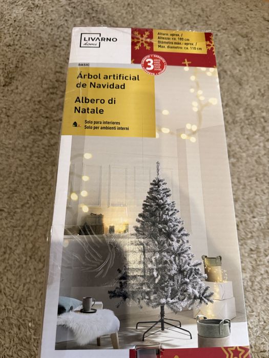 Arvore natal neve 1,80m NOVA