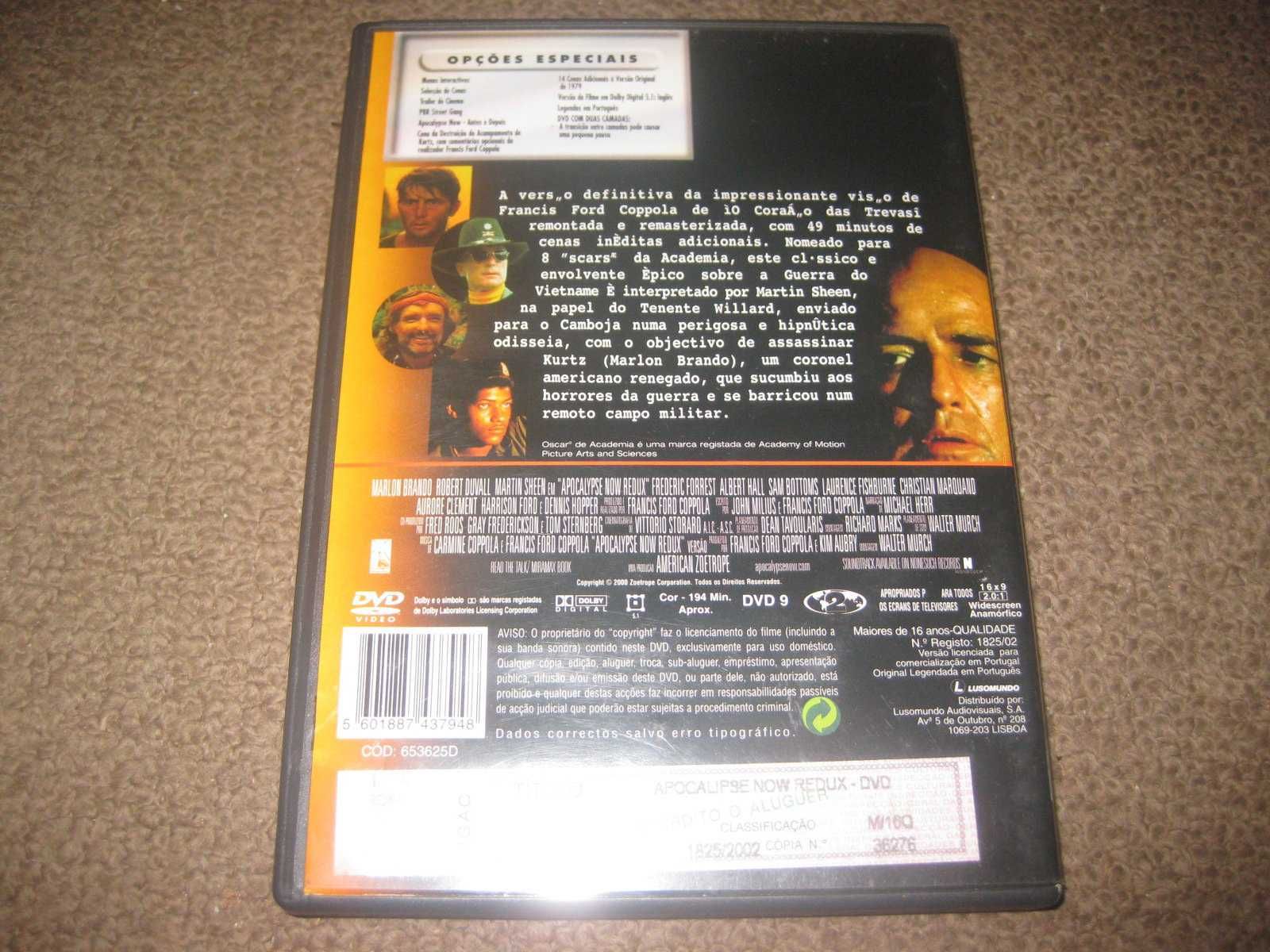 DVD "Apocalypse Now Redux" de Francis Ford Coppola