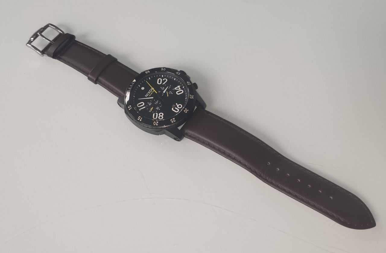 Zegarek Męski Nixon The Ranger Chrono Leather Analog - A940712