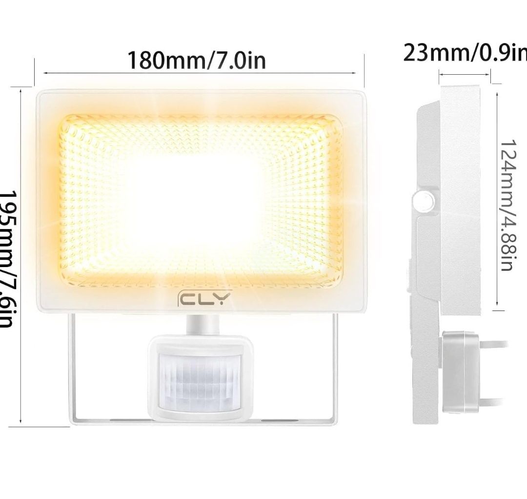 2 szt Reflektor LED CLY 50W z czujnikiem ruchu