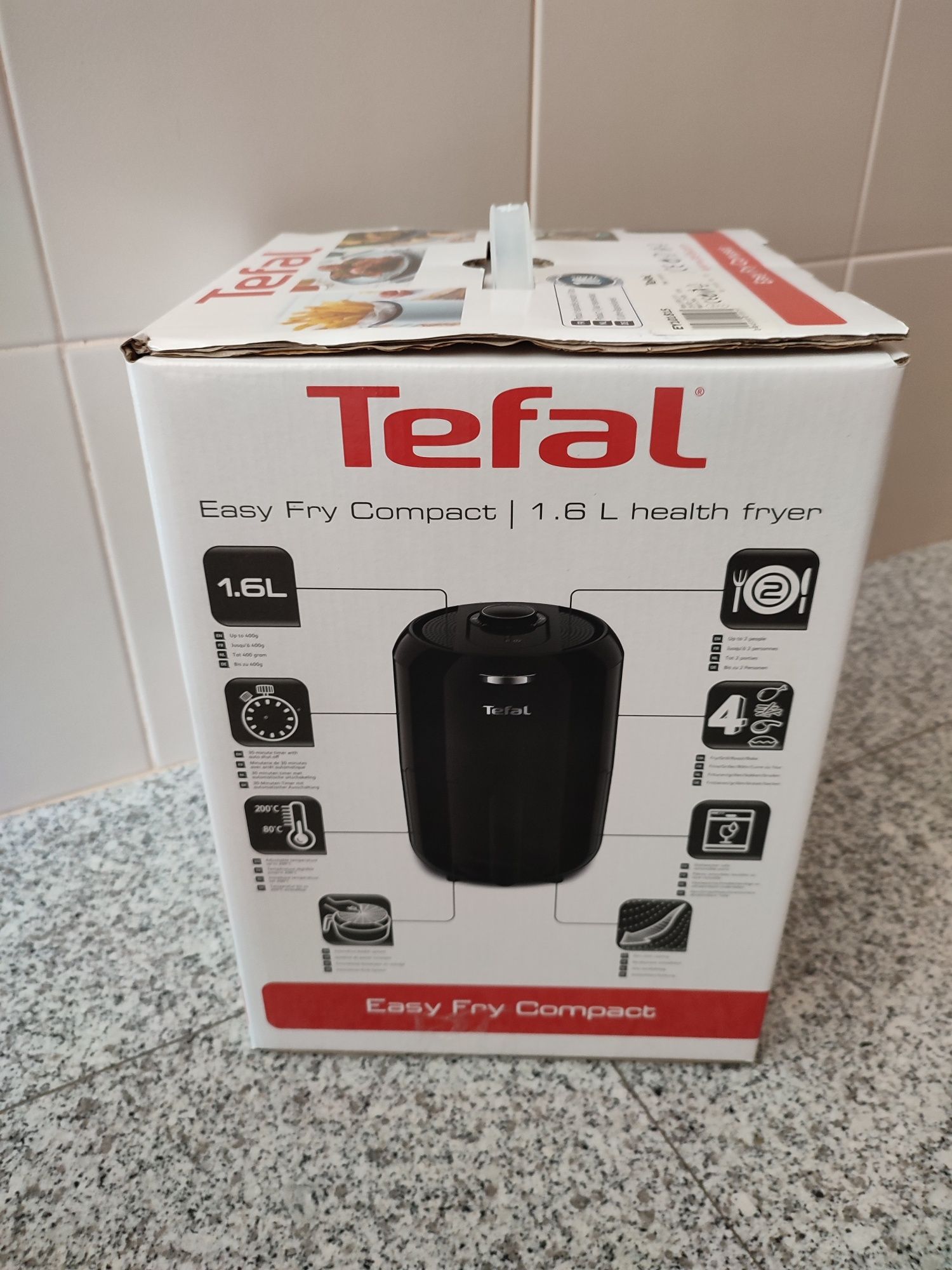 Fritadeira sem óleo Tefal Easy Fry Compact EY101815 Nova