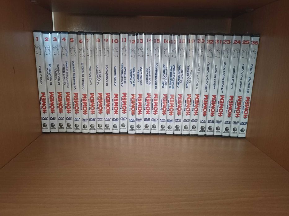 Coleção Completa "Era uma vez o Homem" Livros + DVDs