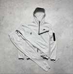 Мужской Спортивный Костюм Nike Tech Fleece С Карманом Белый S-M