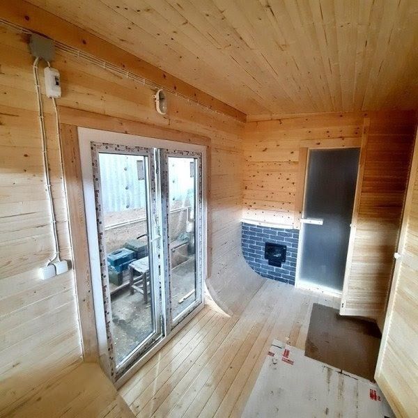 Квадро-Баня Парус 5,9 x 2,4 х 2,5 м из деревянного бруса хвойных пород