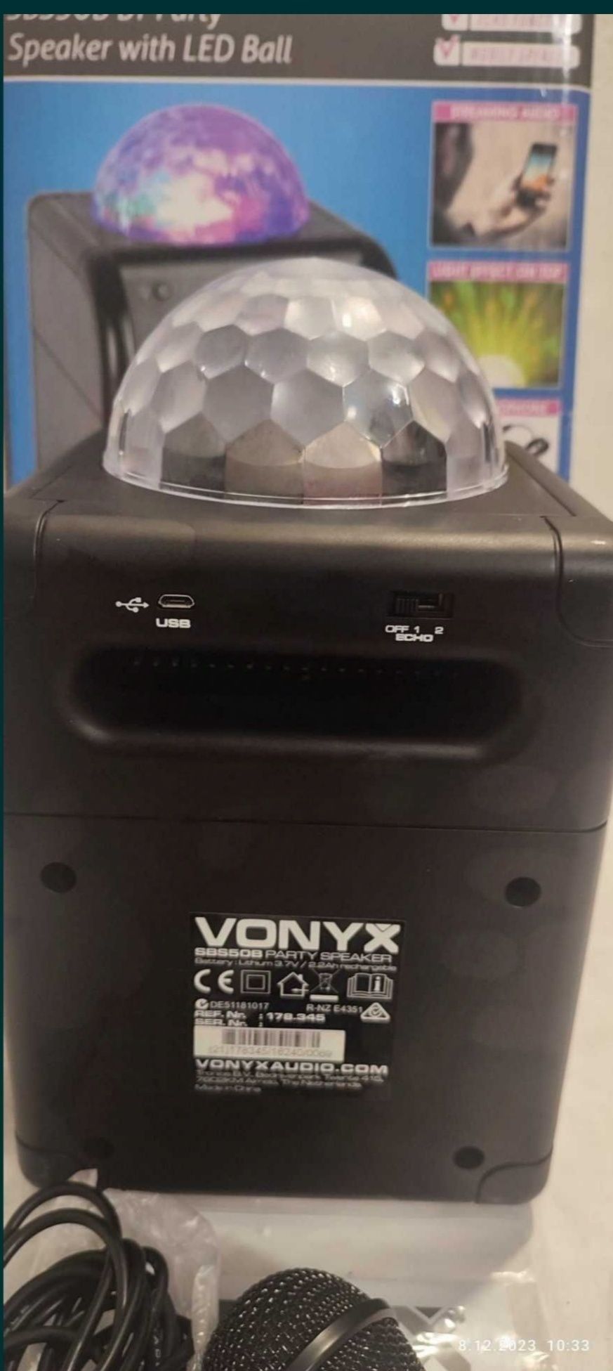 Głośnik bluetooth firmy Vonyx SBS50B