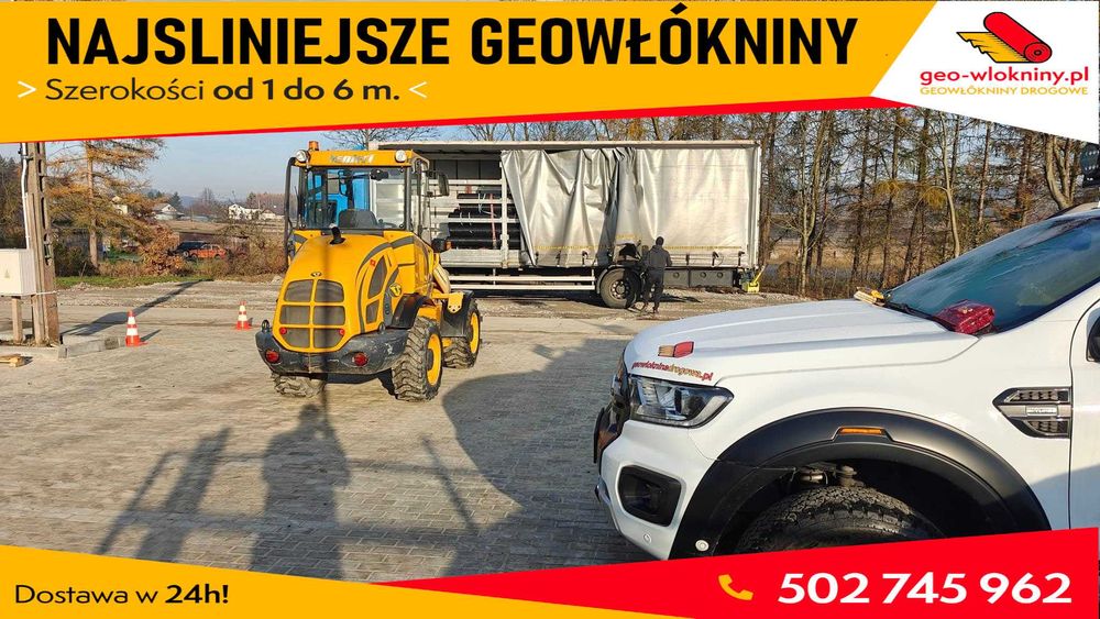 Geowłóknina Najsilniejsza PP Polipropylen od 1 do 6 geotkanina Drogowa