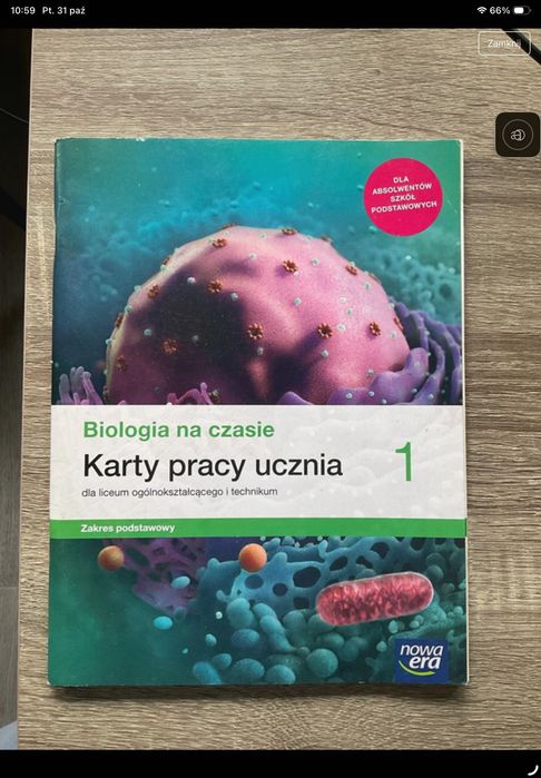 Biologa na czasie 1 karty pracy ucznia zakres podstawowy