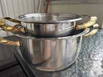 2 panelas inox - royal cook