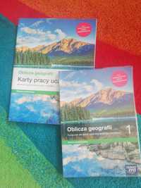 Oblicza geografii podręcznik+ karty pracy  klasa 1 zakres podstawowy