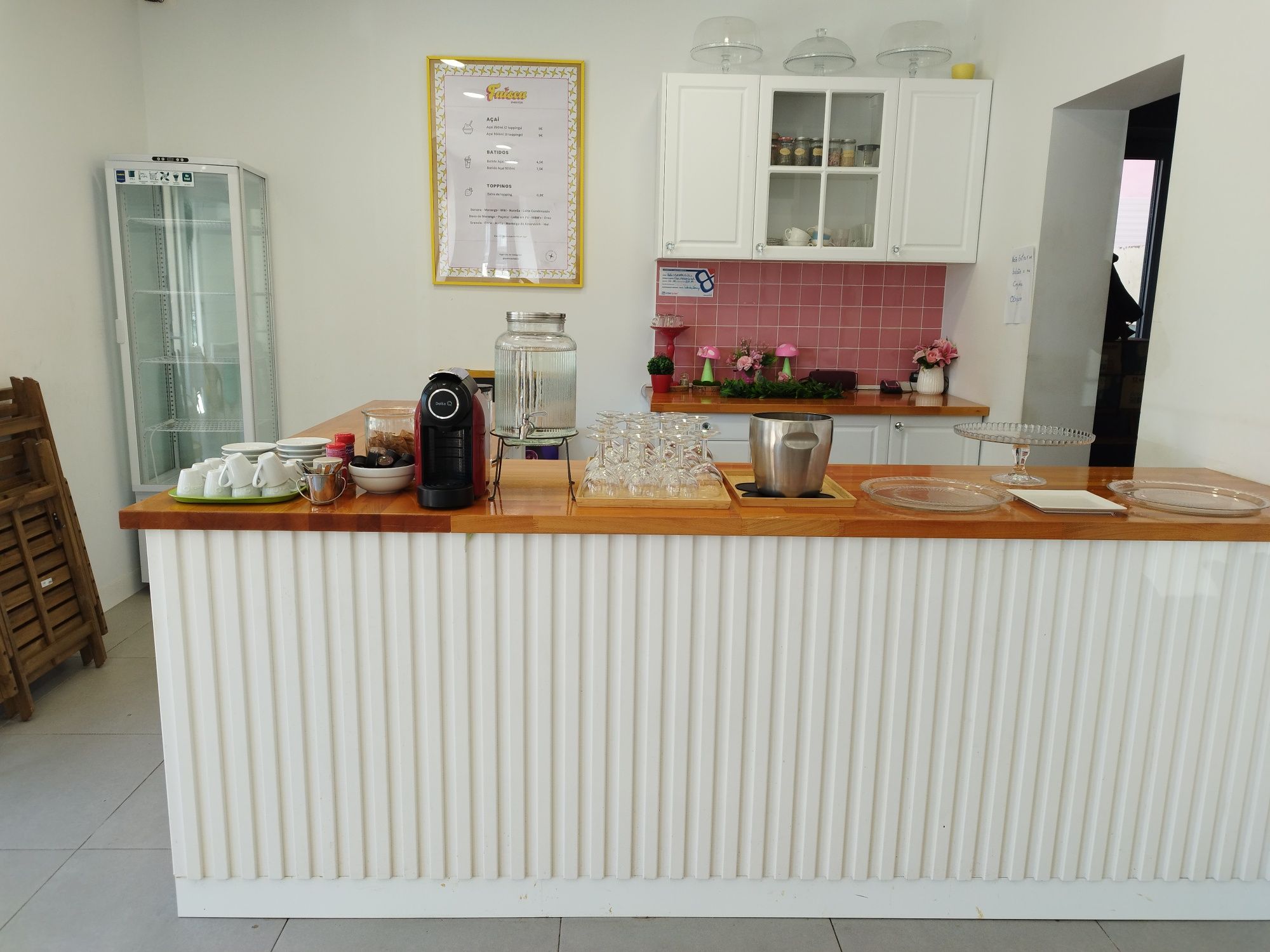 Balcão para cafeteria