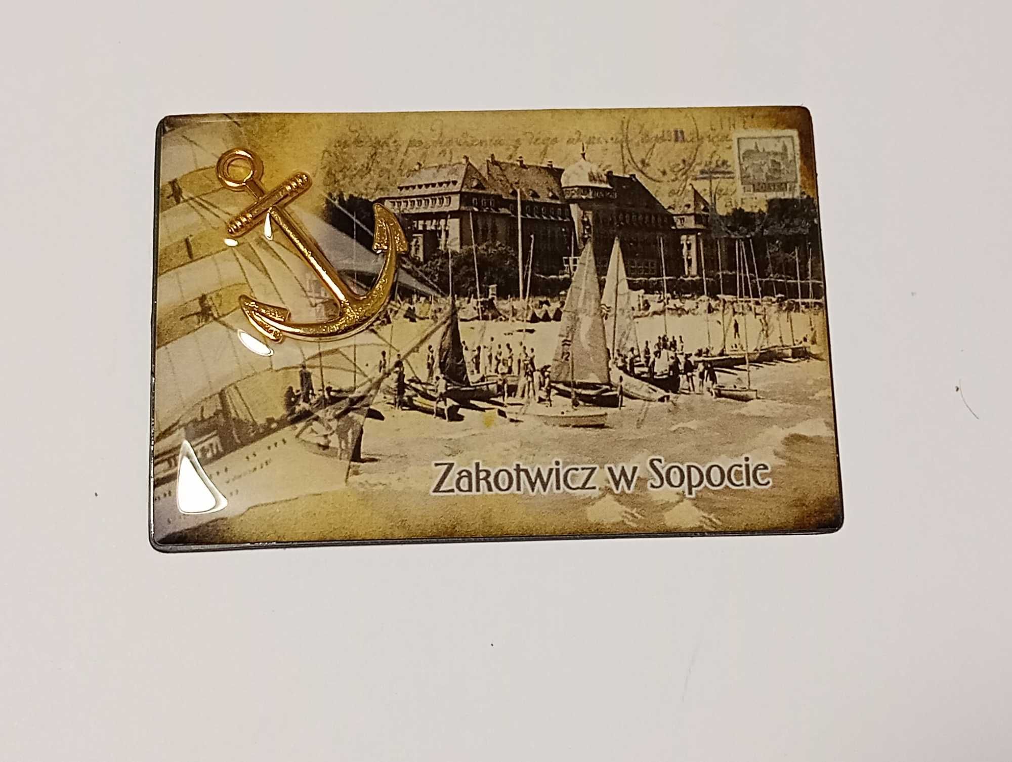 Sopot magnes na lodówkę kotwica