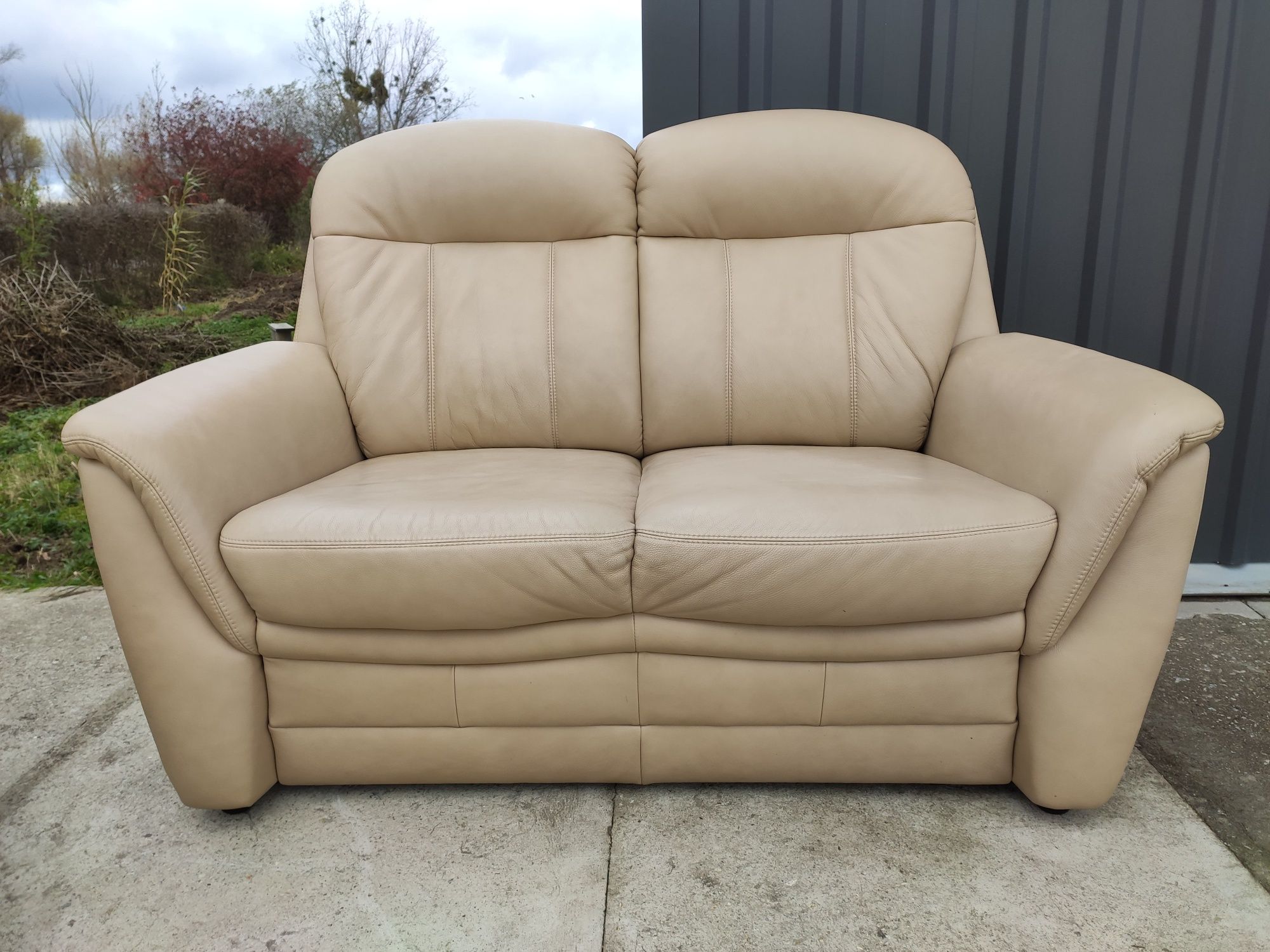 Sofa skórzana 3-osobowa+ 2-osobowa- 100% skóra naturalna! Okazja