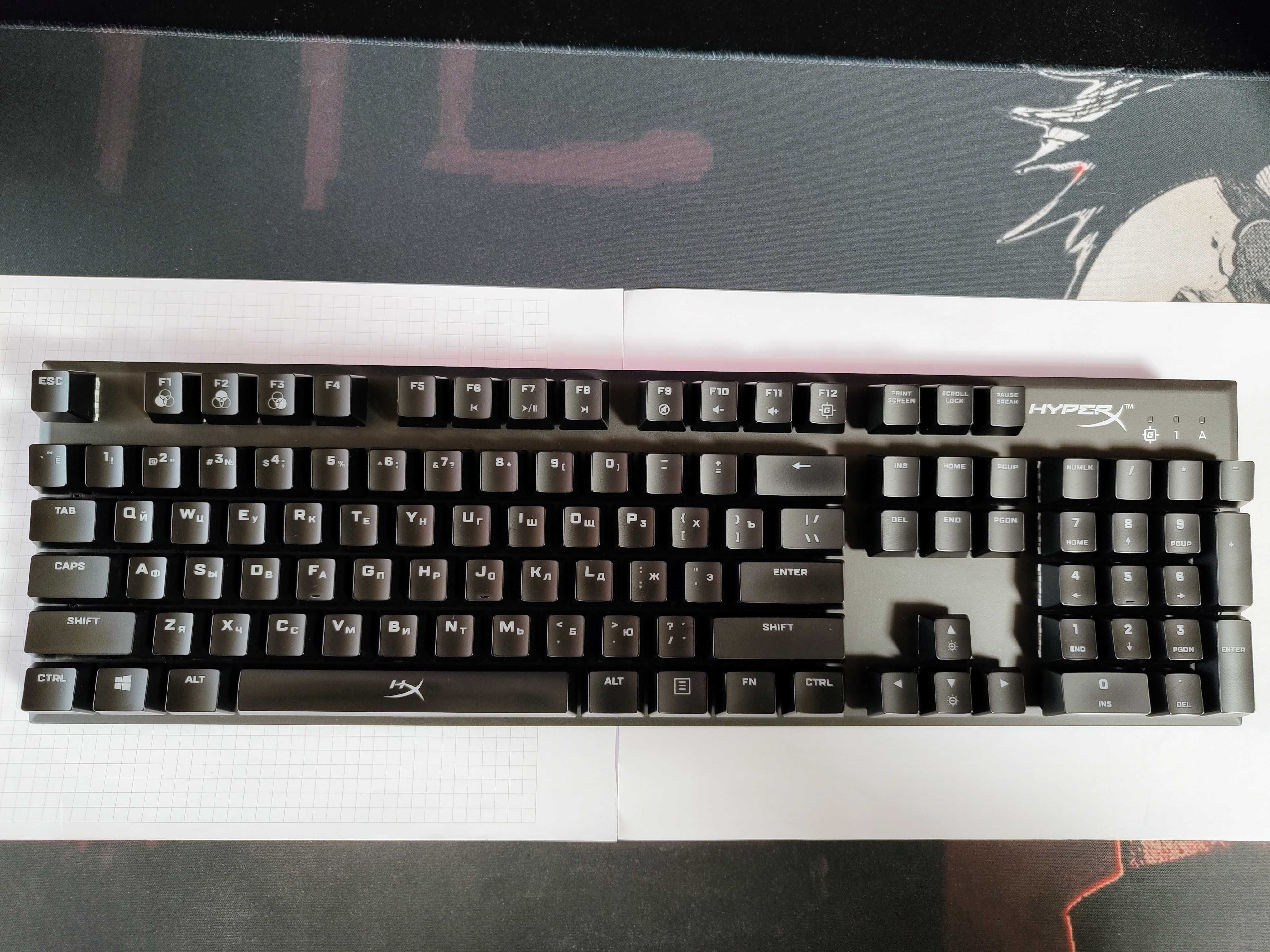 Клавіатура HyperX FPS RGB Kailh Silver Speed (HX-KB1SS2-RU)