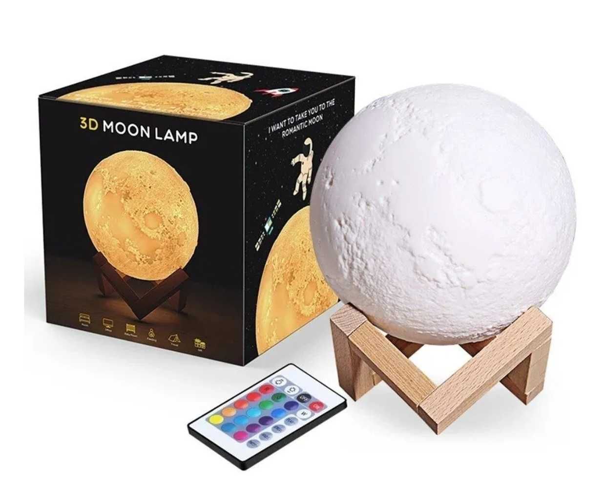 Ночник 3D moon light с пультом