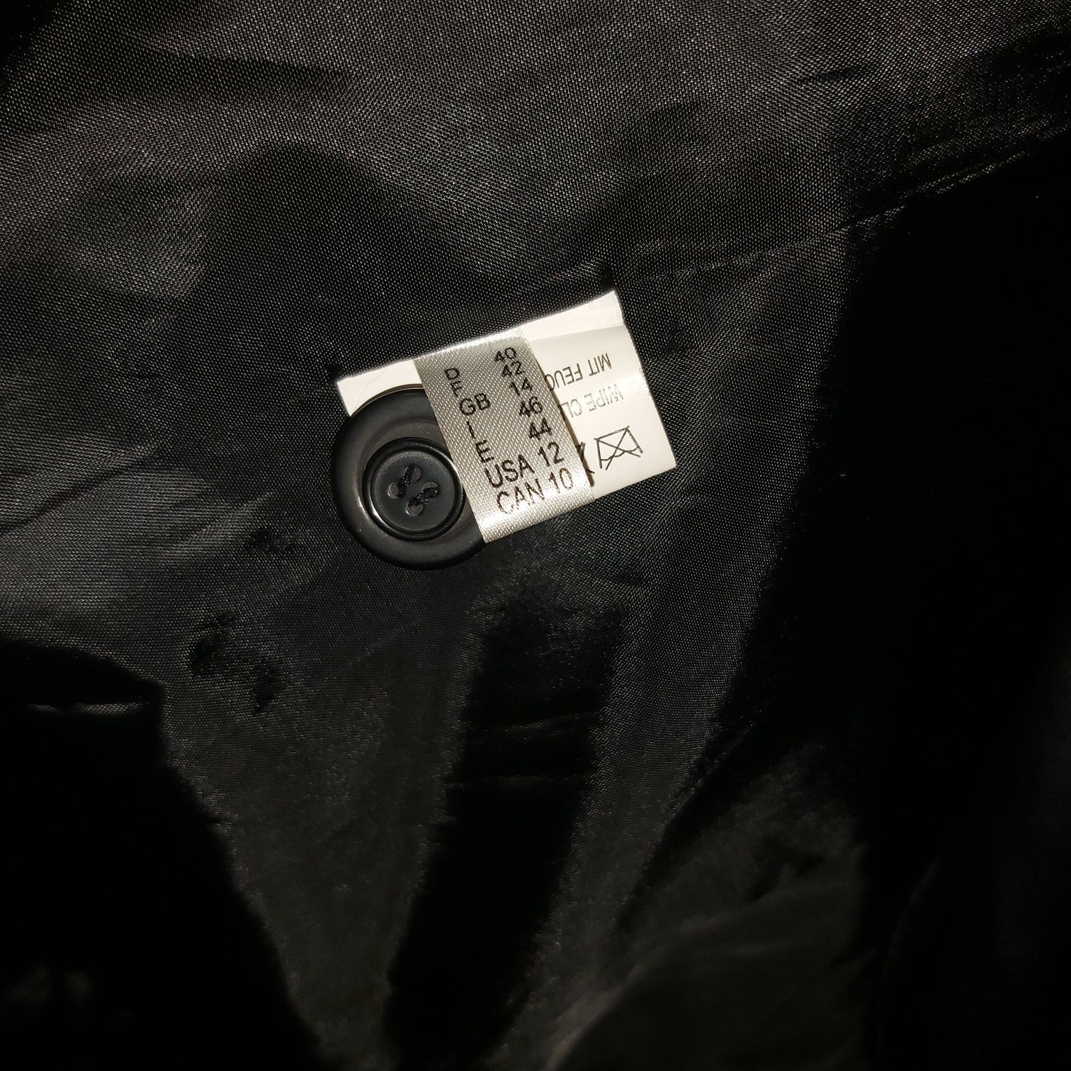 Шкіряне пальто чорне розмір S M