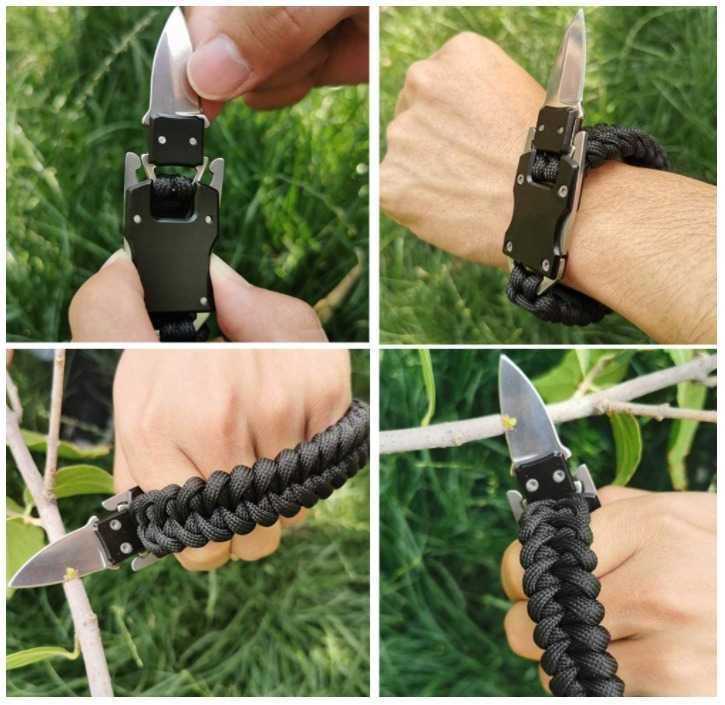 NÓŻ Bransoletka Paracord SURVIVAL Transformers HIT