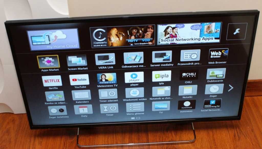 SMART TV LED 42 cale DVB-T/C Enthernet Lan Wi-Fi You- Tube Netflix