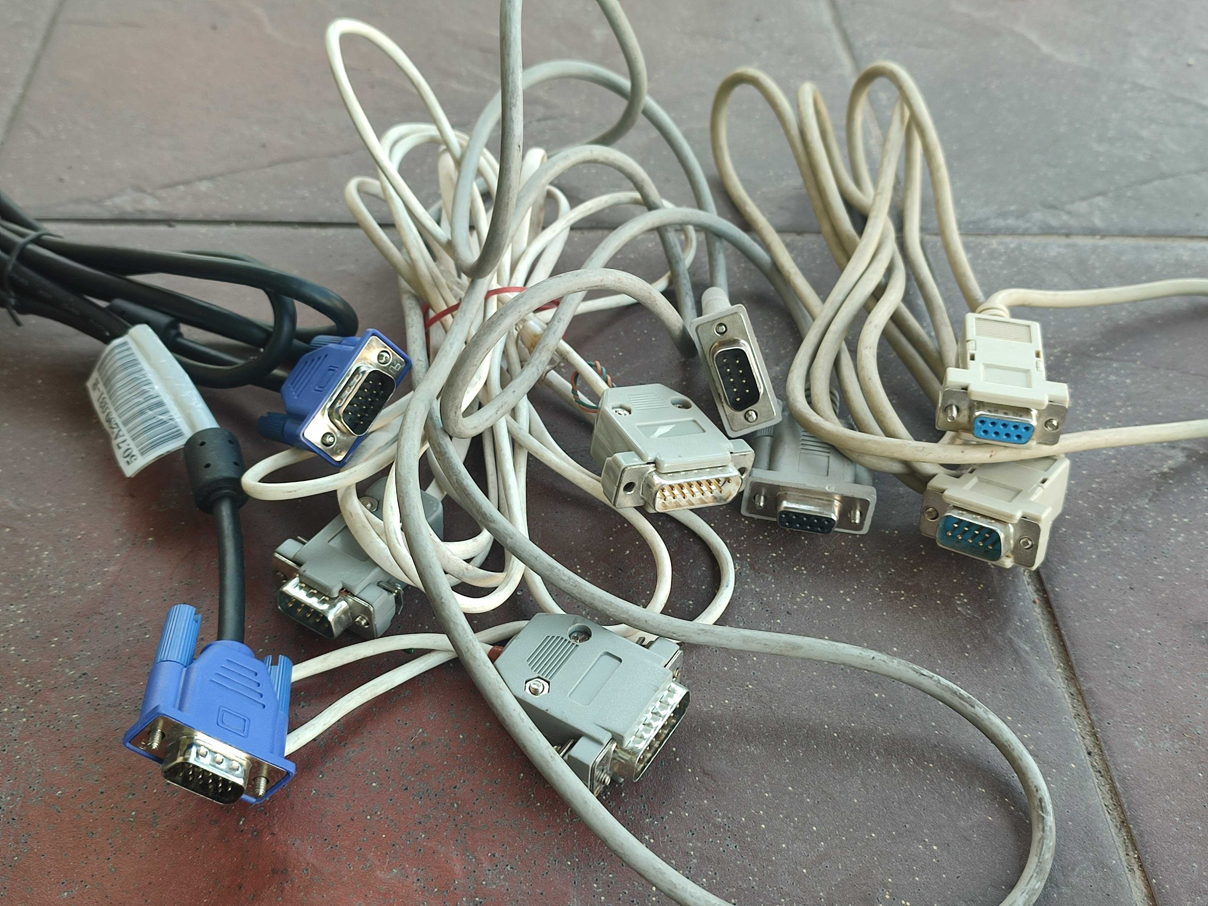 Kable zestaw USB RJ SATA PATA DVI serial spliter przejściówka