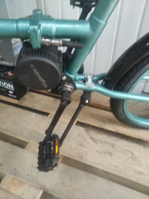 Велосипед АИСТ з кареточним електродвигуном.