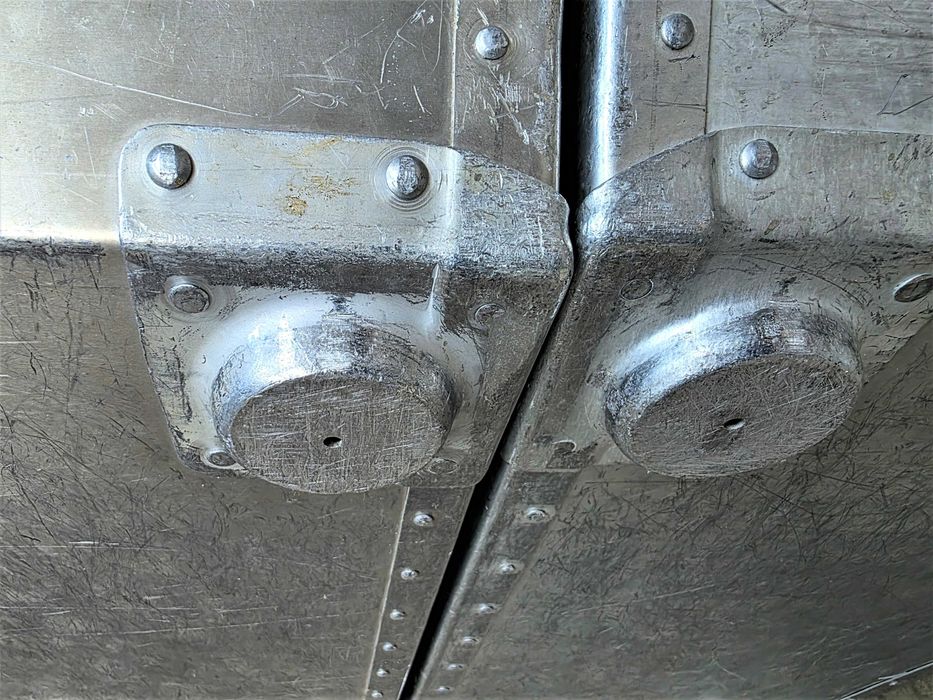 Pojemnik Kosz Kuweta Skrzynka Metalowy Aluminiowy Magazynowy Transport