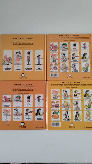 Livros de histórias de crianças 4 livros