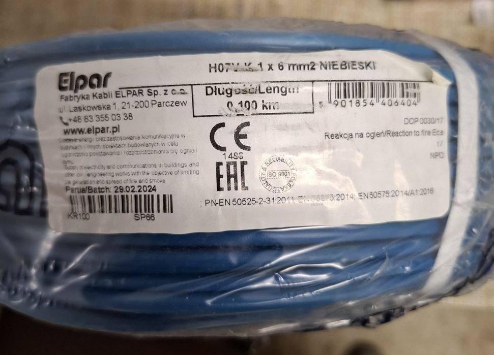 Elpar Linka 1x6 Niebieska