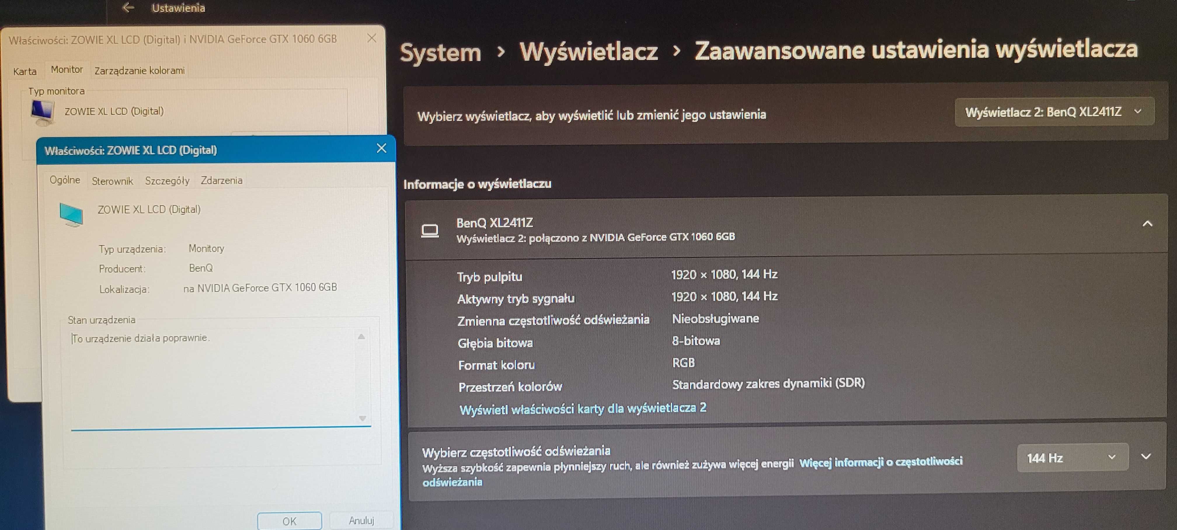 Monitor 24" - Benq XL2411z