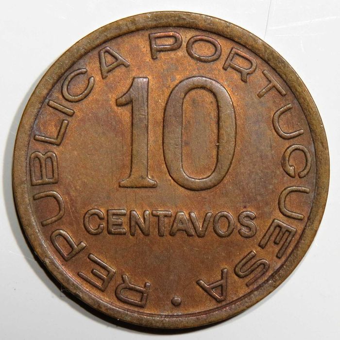 Moçambique Portugues - 10 Centavos 1942 Bela.