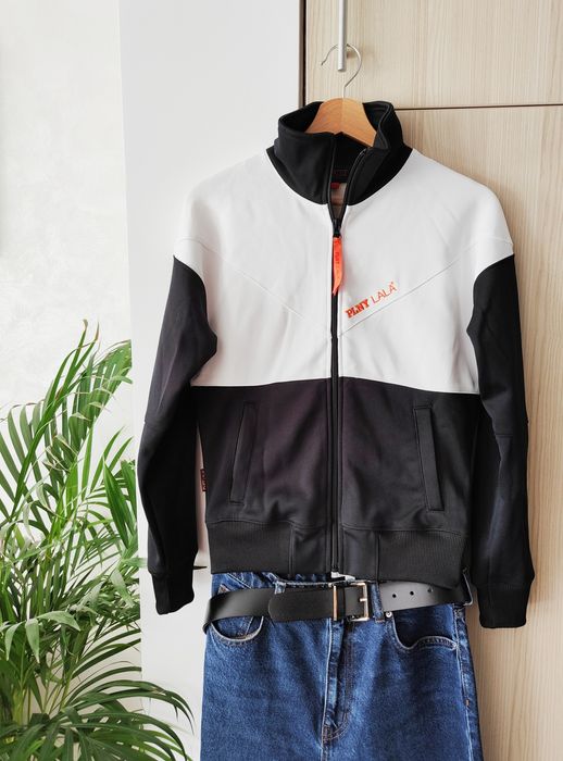 Biało czarna rozpinana bluza z kieszeniami, Plny Lala, xxS 32