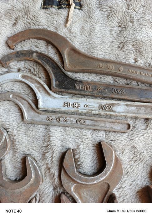 Гайкові ключі великих розмірів СРСР , ключі для круглих шлицьових гайо