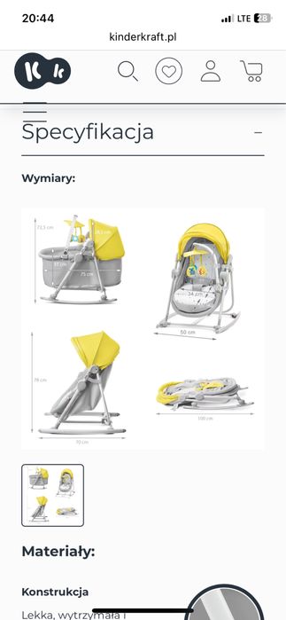 Bujaczek leżaczek 5w1 UNIMO UP