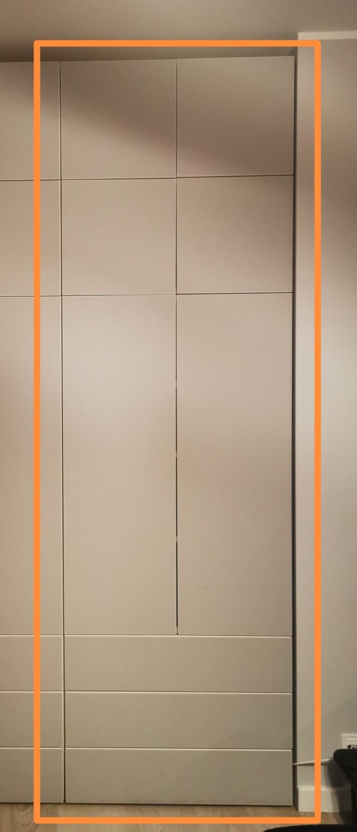 Szafa Platsa Ikea / szare fronty (gł. 40cm)