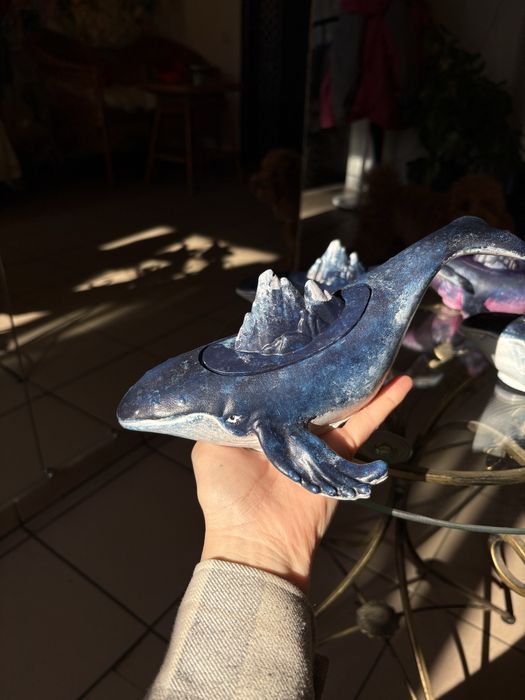 Кашпо з гіпса кит кашпо у формі кита