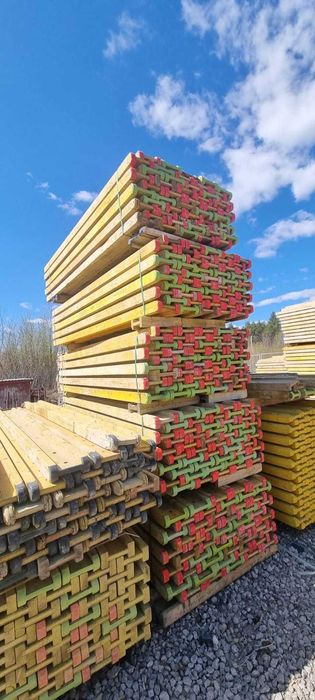 Stemple budowlane metalowe szalunki stropowe głowice trójnogi dźwigary