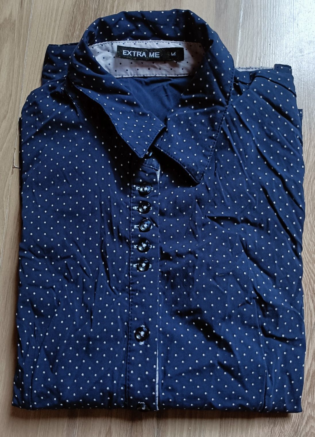 EXTRA ME Elegancka koszula damska w kropki, r. M