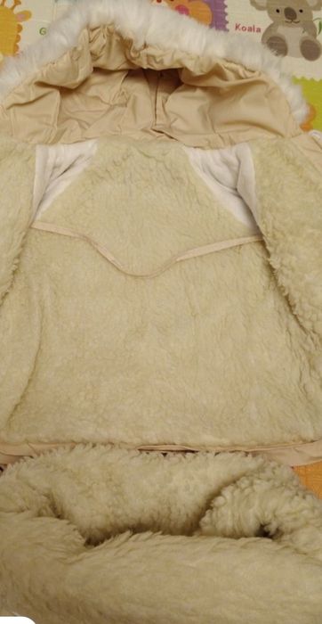 Комбінезон конверт на зиму цигейка куртка полукомбінезон