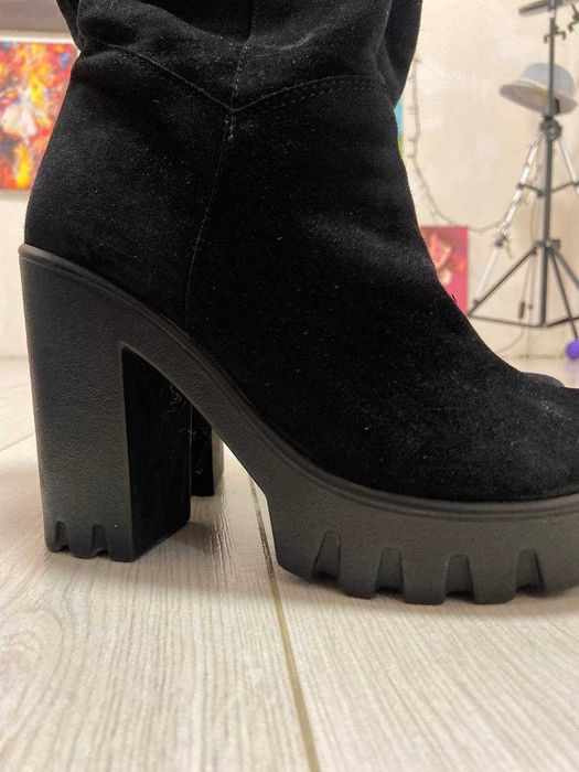 Замшеві сапоги, 38розмір