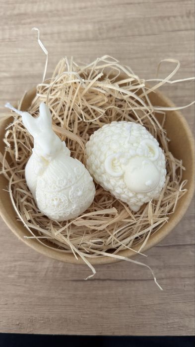 Świece sojowe - zestaw wilkanocny PREZENT (candle box)