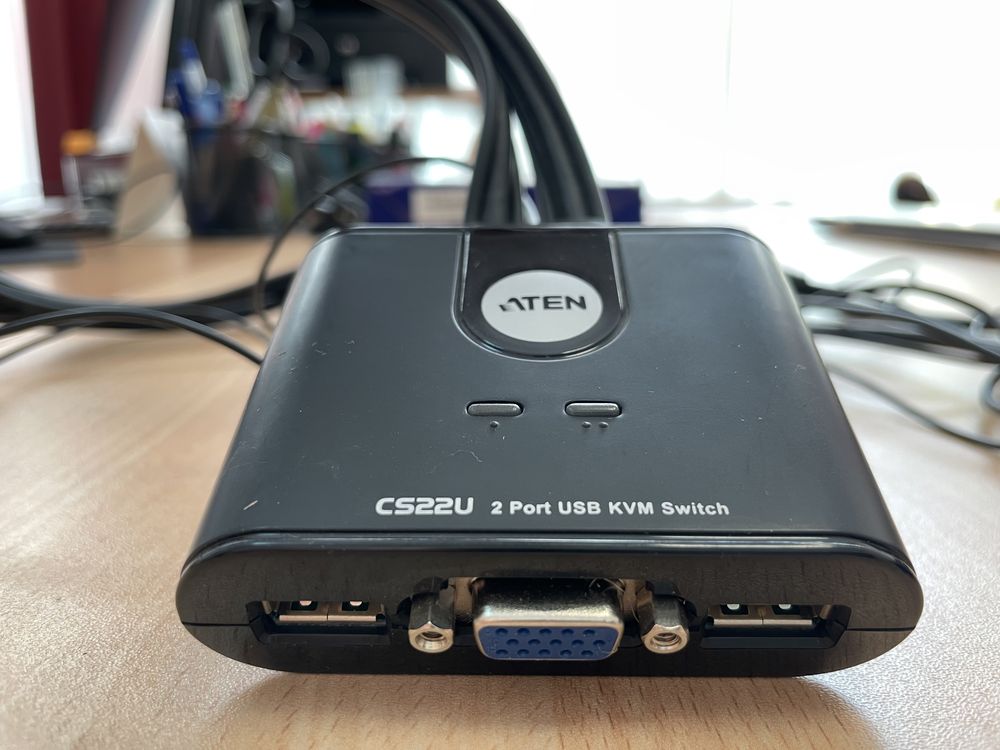 ATEN CS22U Switch KVM 2x USB uzywany 100% sprawny, stan idealny