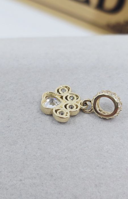 Złoty charms kocia łapka próba 585 14k